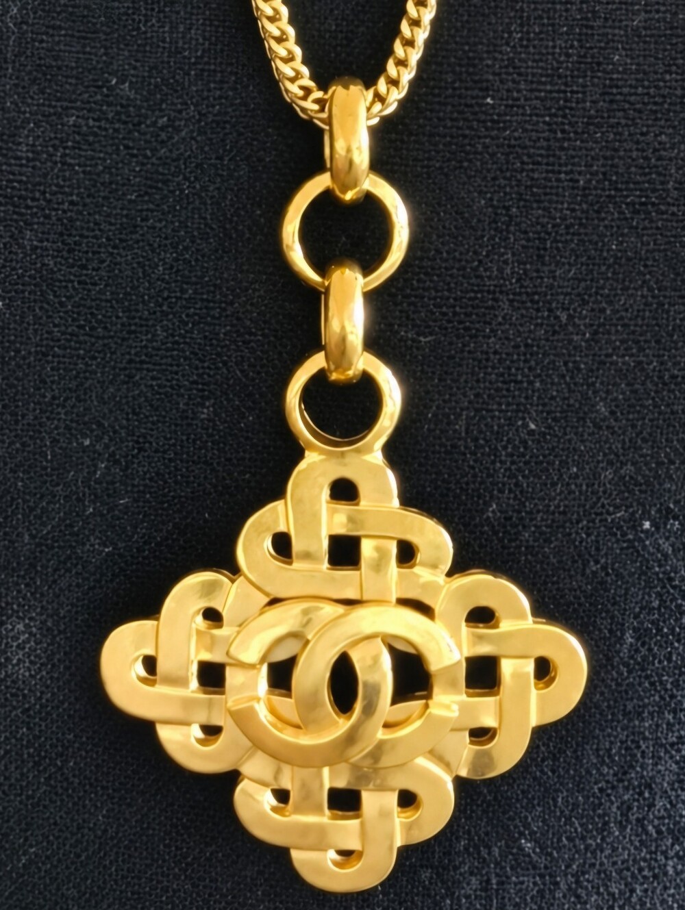 Chanel Gold-plated Large Baroque Pendant